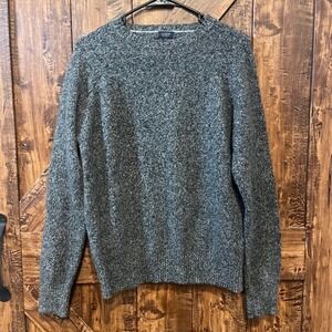 J.‎ Crew Lambswool Crew Neck Sweater Gray Speckled Women's Medium Warm Classic